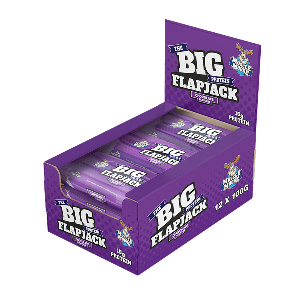 Muscle Moose Big Protein Flapjack 12x100g Chocolate