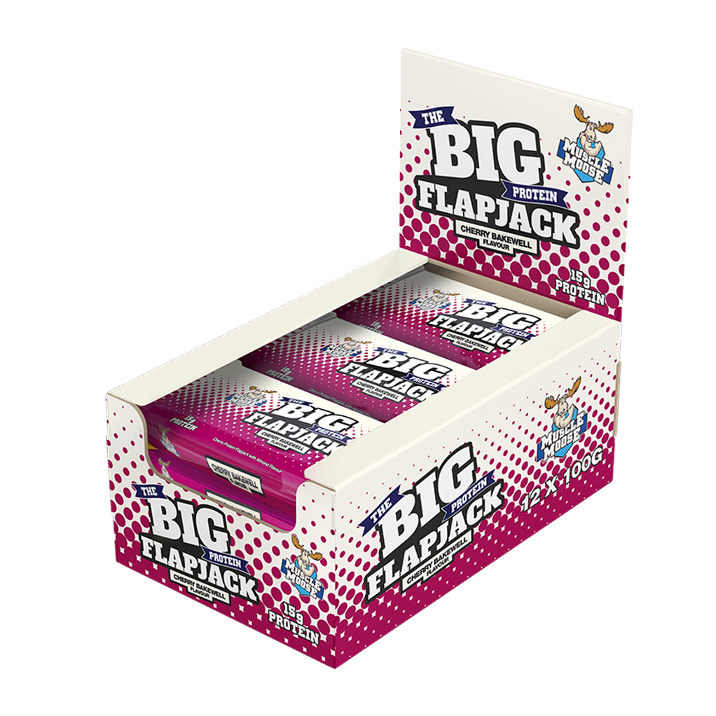 Muscle Moose Big Protein Flapjack 12x100g Cherry Bakewell