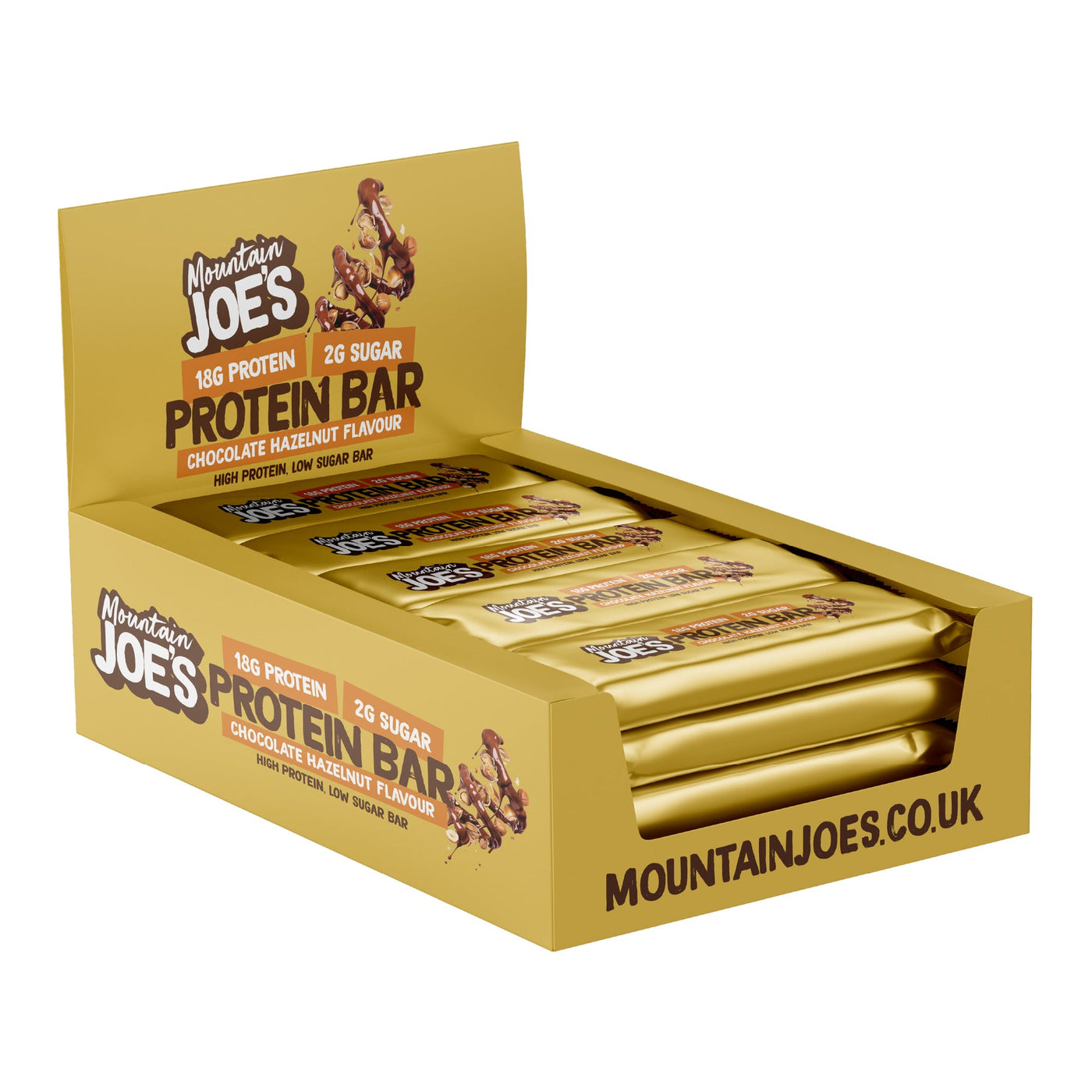 Mountain Joe's Protein Bar 12x55g Chocolate Hazelnut