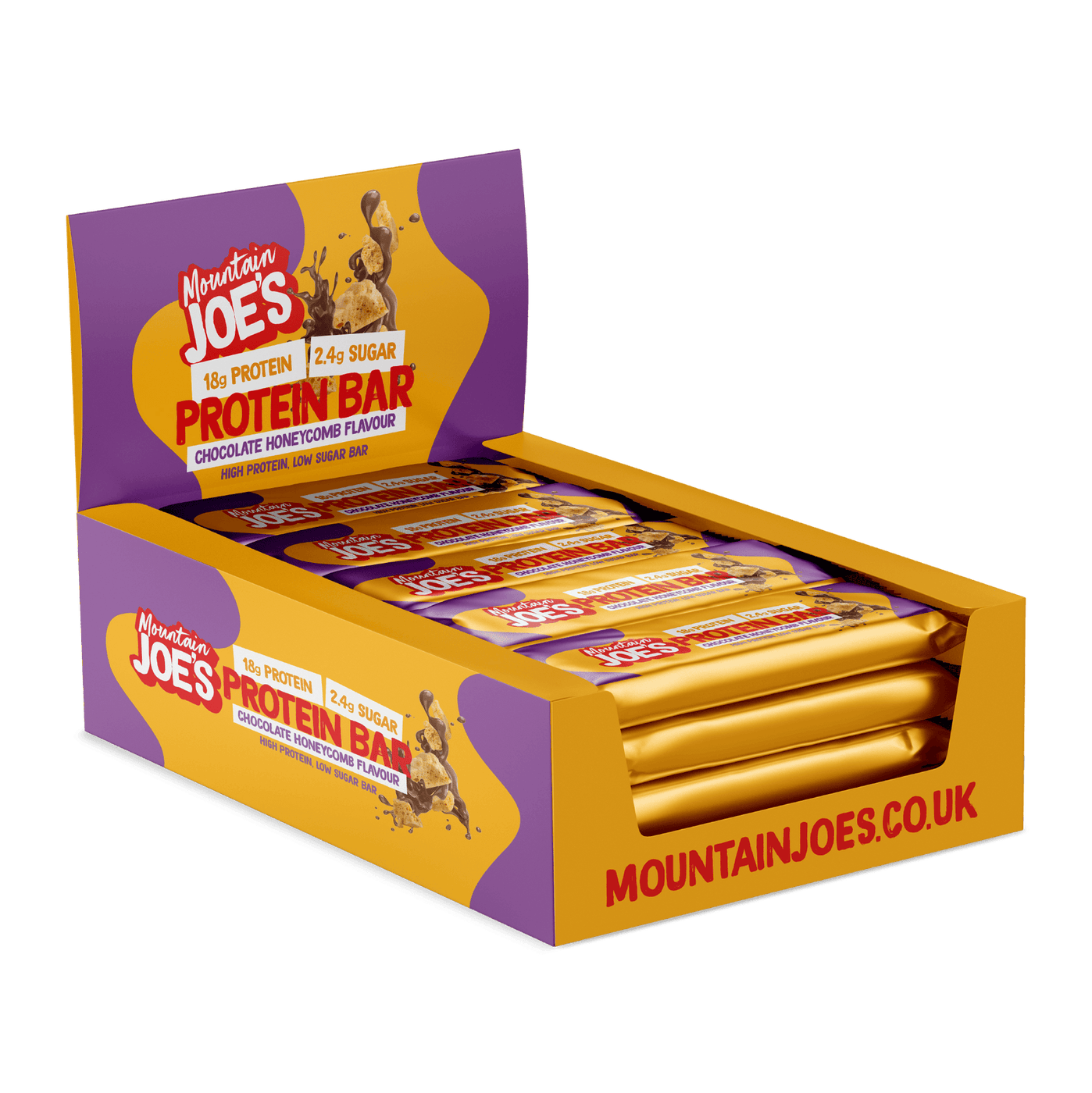 Mountain Joe's Protein Bar 12x55g Chocolate Honeycomb