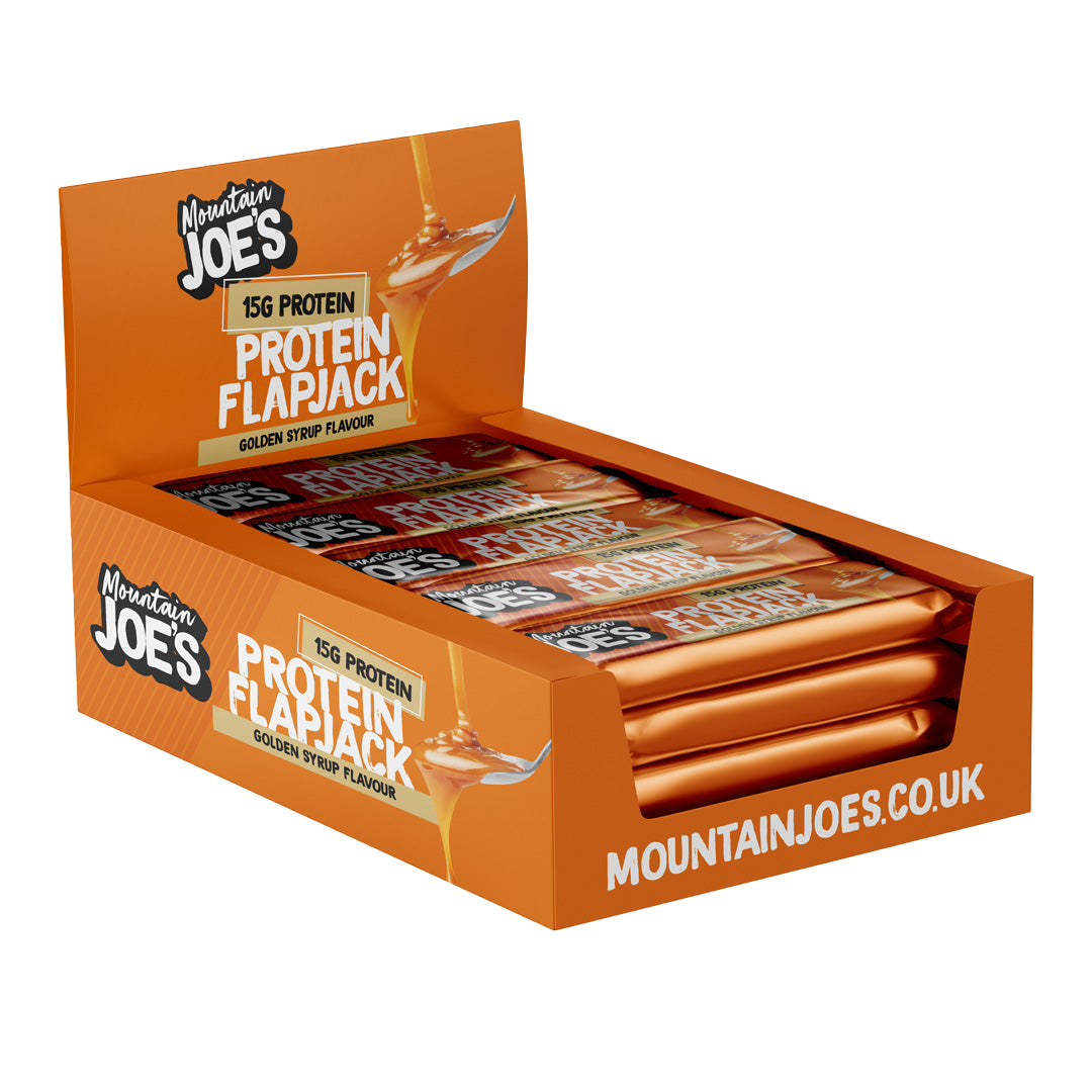 Mountain Joe's Protein Flapjack 16x60g Golden Syrup