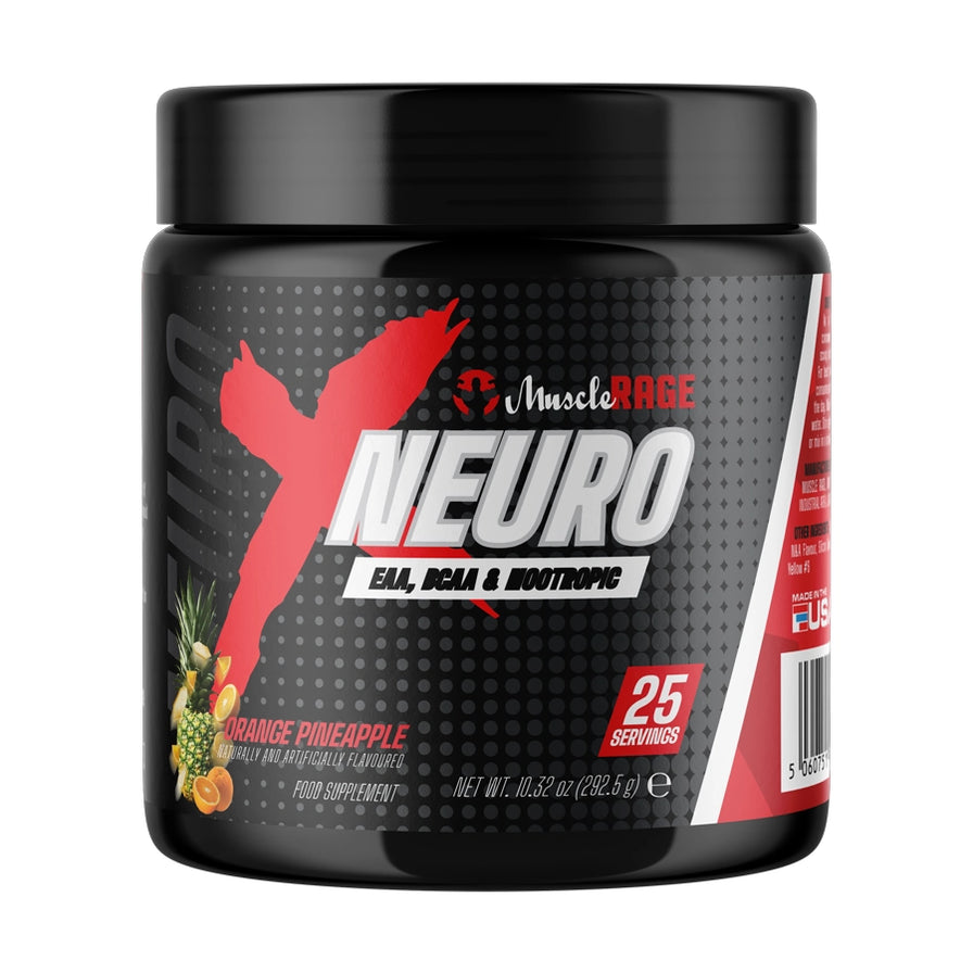 Muscle Rage X Neuro EAA, BCAA & Nootropic 292g Orange Pineapple