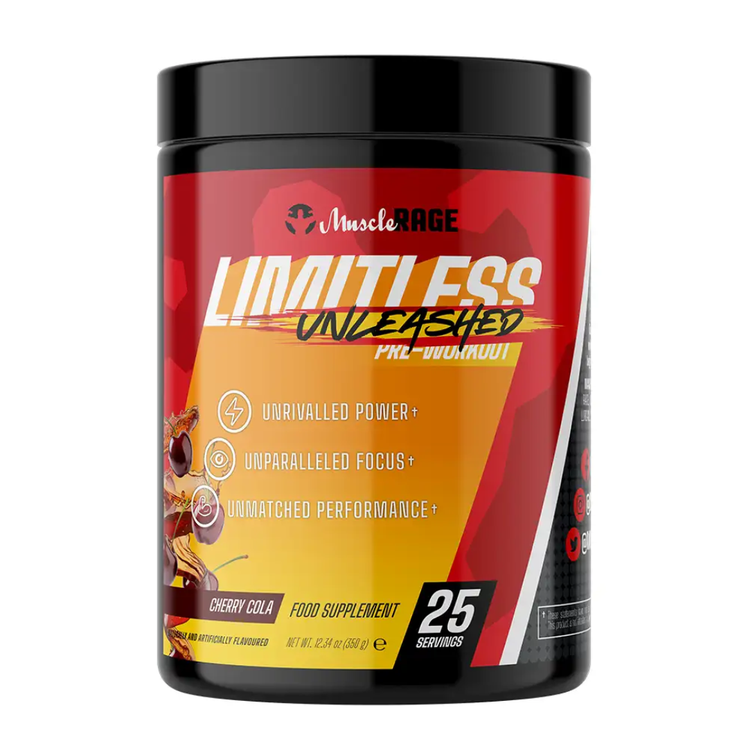 MuscleRage Limitless Unleashed 350g Cherry Cola