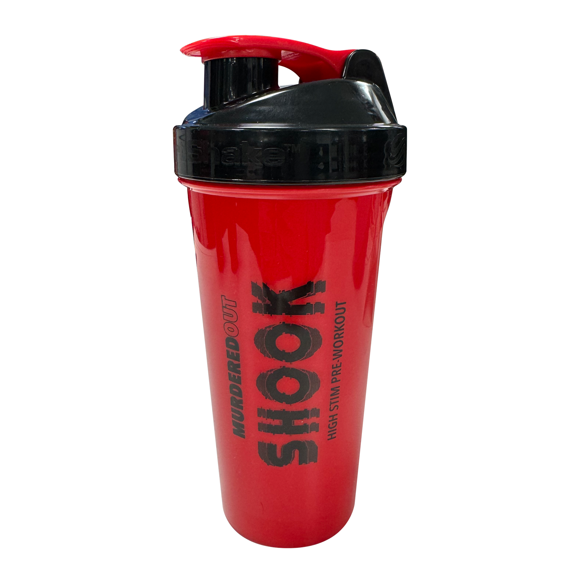 Murdered Out Smartshake Shook Shaker 600ml Red & Black