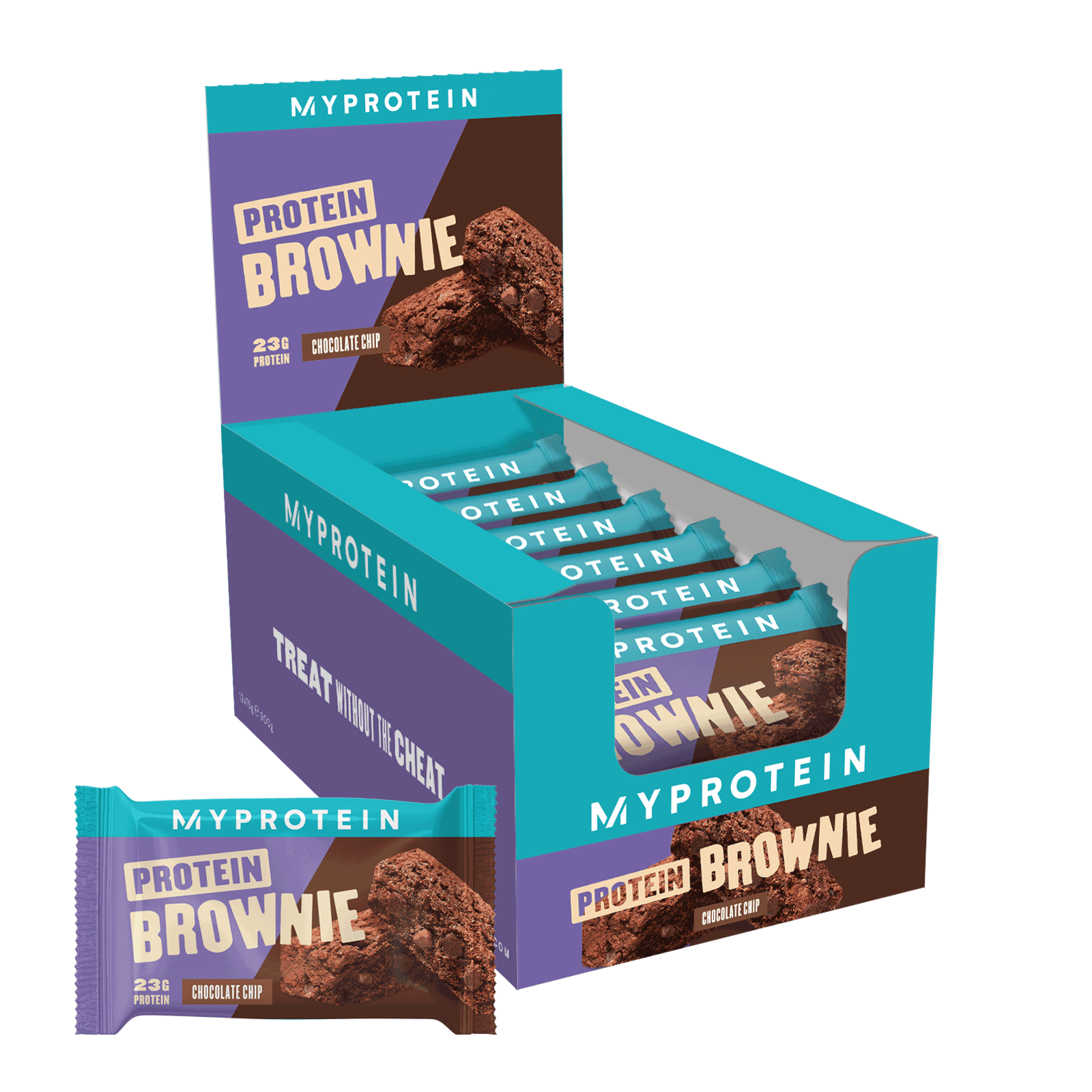 MyProtein Protein Brownie 12x75g Chocolate Chip