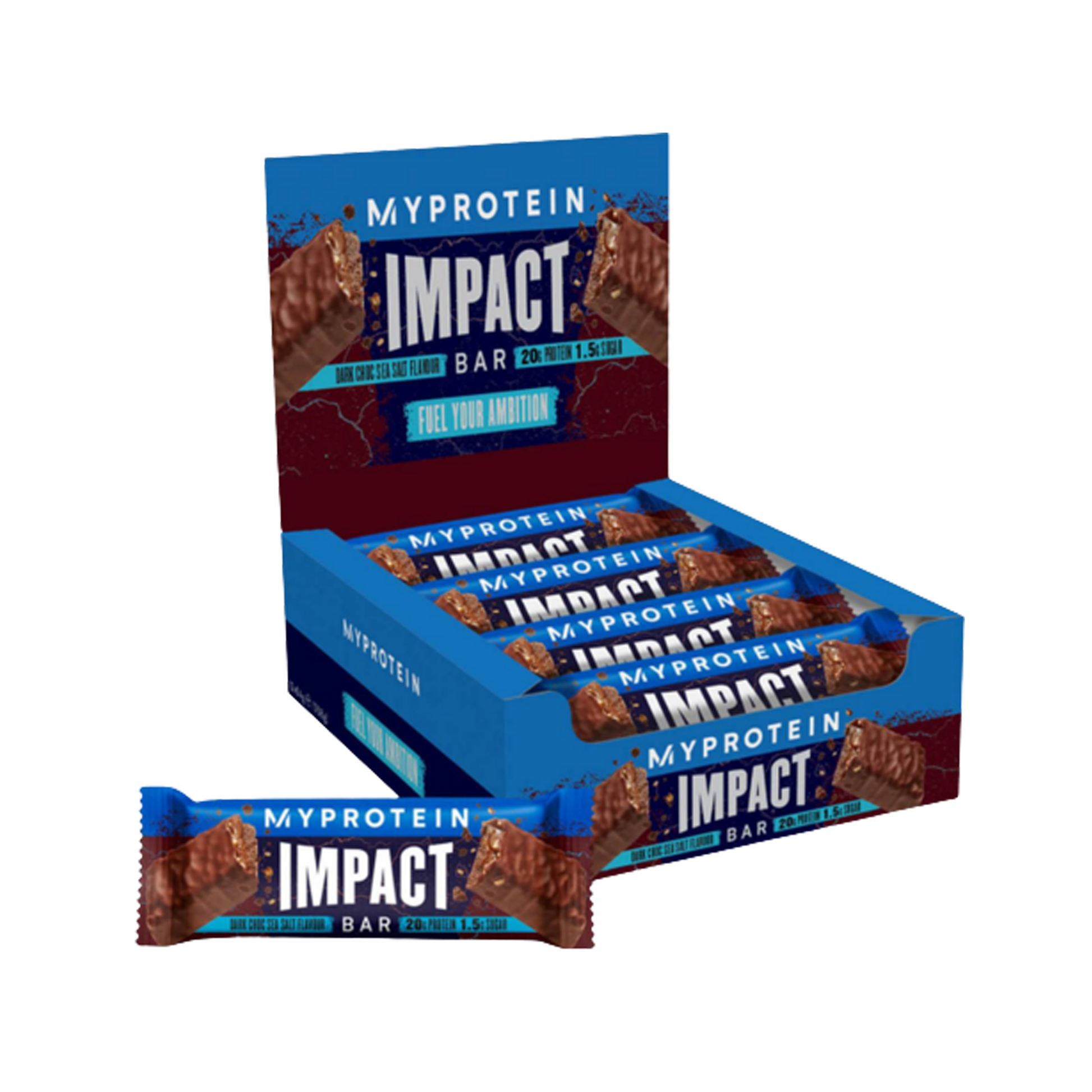 MyProtein Impact Protein Bar 12x64g Dark Chocolate Sea Salt