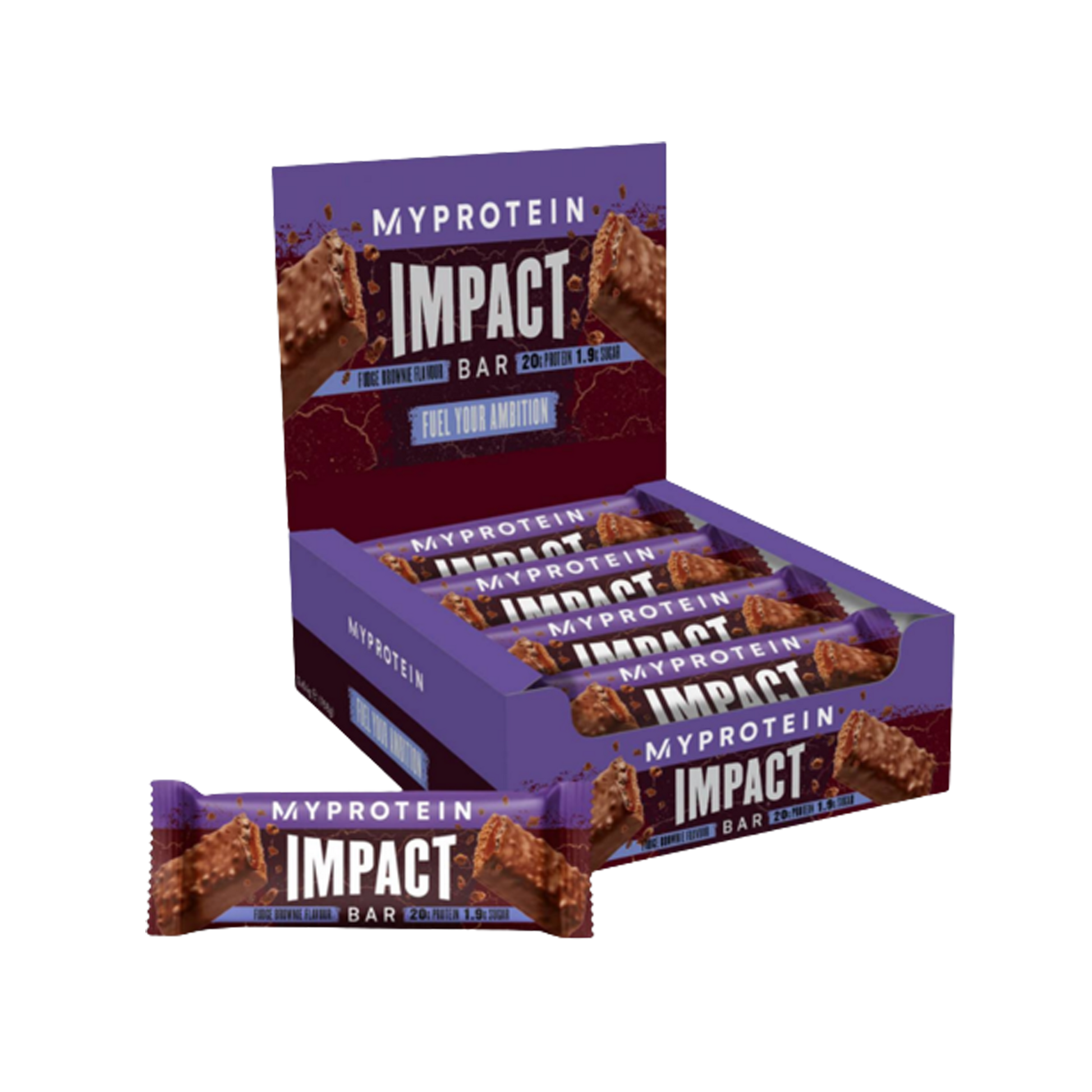 MyProtein Impact Protein Bar 12x64g Fudge Brownie