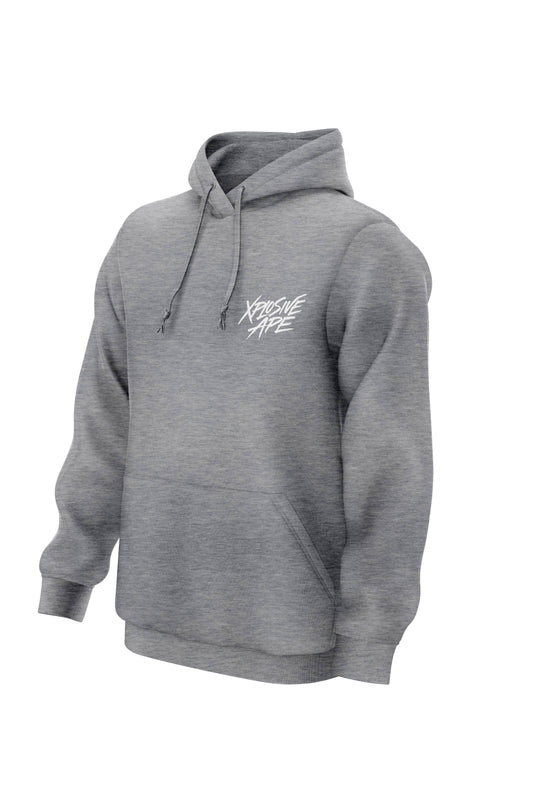 XAPE Classic Logo String Hoodie - Sports Grey