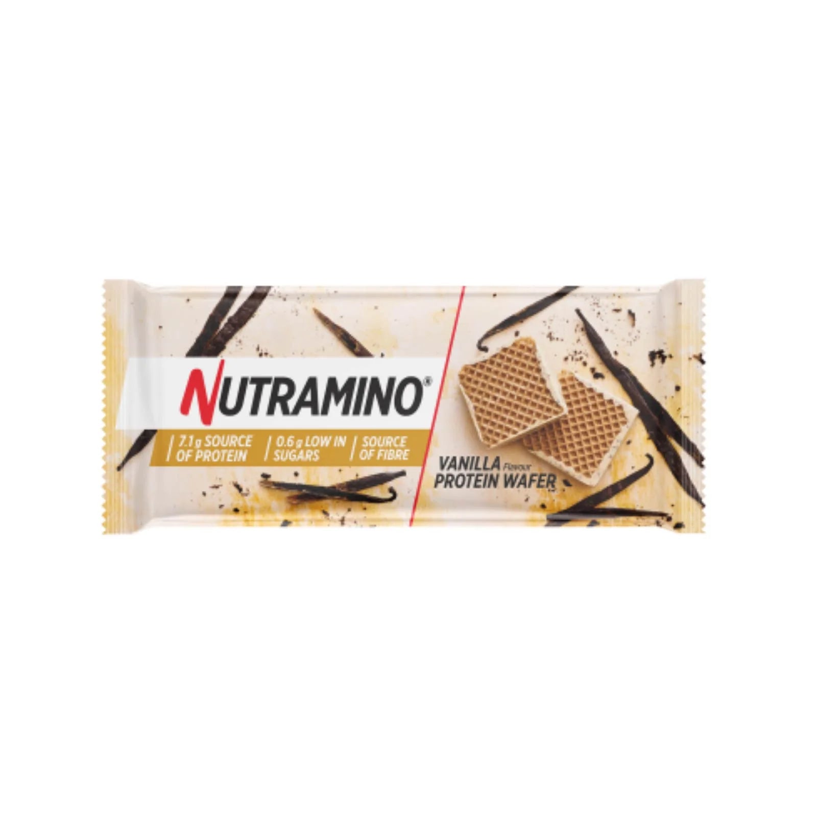 Nutramino Nutra-Go High Protein Low Sugar Wafer 12x39g Vanilla