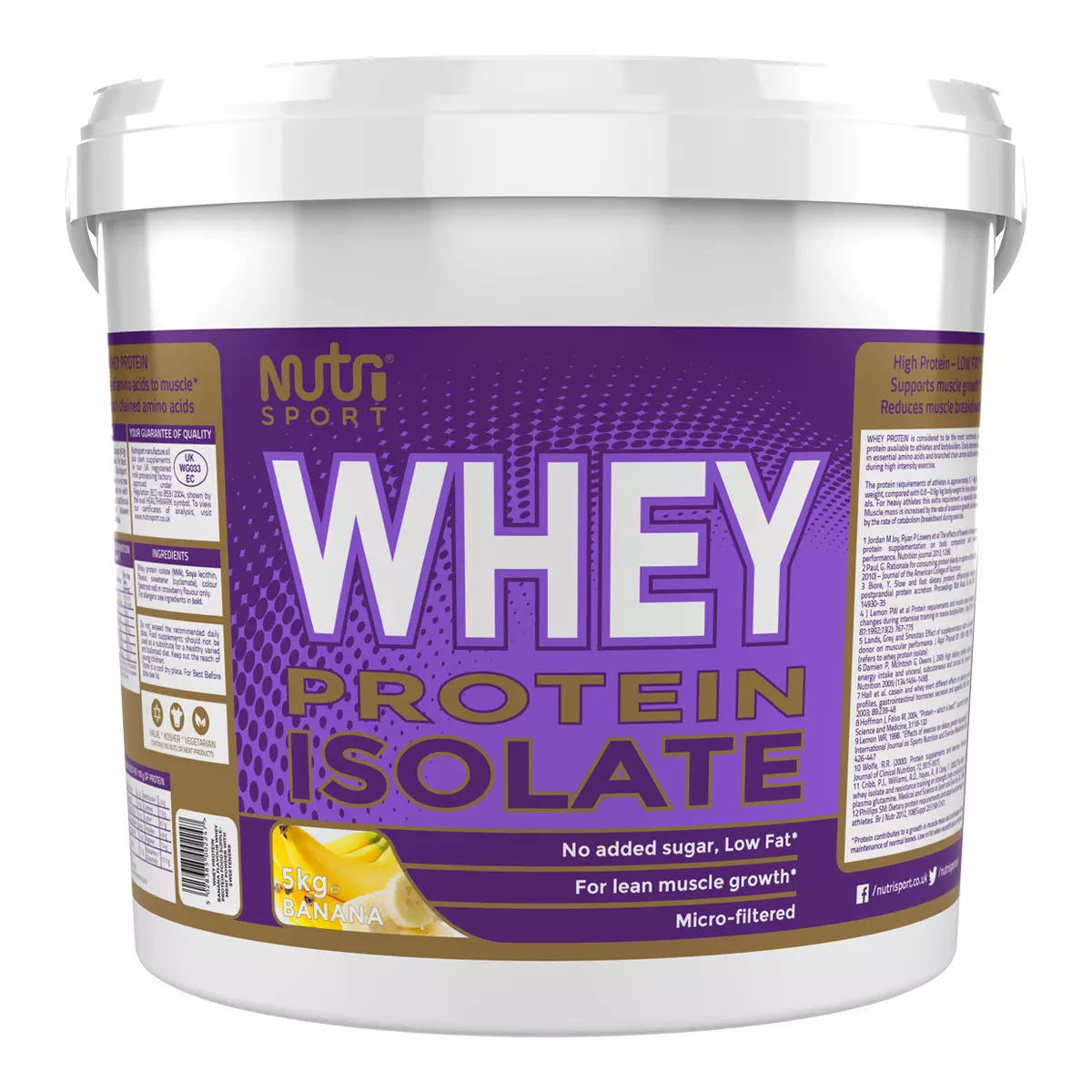 NutriSport Whey Isolate 5kg Banana