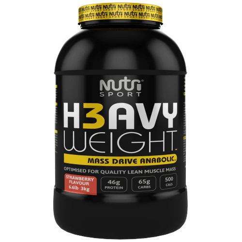 NutriSport H3avyweight Mass Drive Anabolic 3kg Strawberry