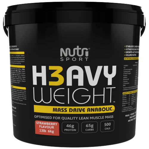 NutriSport H3avyweight Mass Drive Anabolic 6kg Strawberry