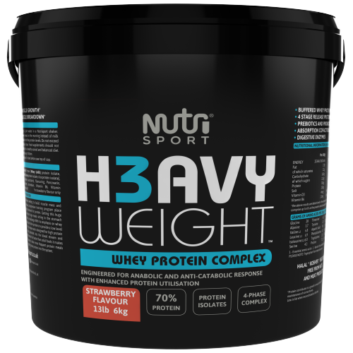 NutriSport H3avyweight Whey Protein Complex 6kg Strawberry