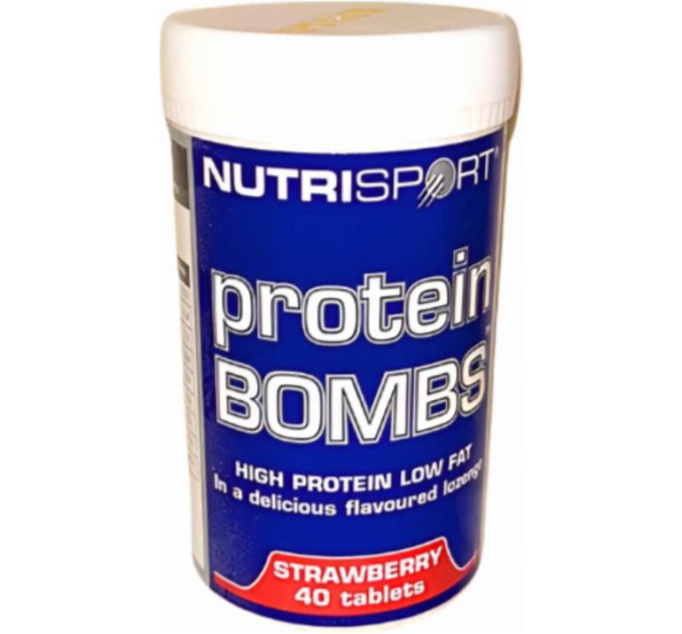 NutriSport Protein Bombs 40 Tabs Strawberry