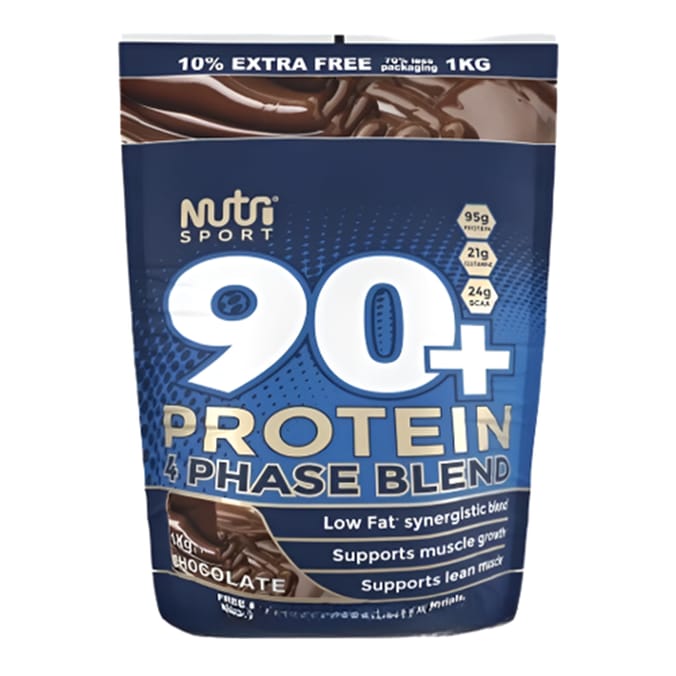 NutriSport 90+ Protein 4 Phase Blend 1Kg Chocolate