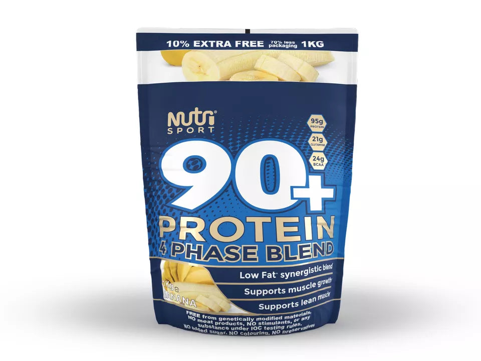 NutriSport 90+ Protein 4 Phase Blend 1Kg Banana