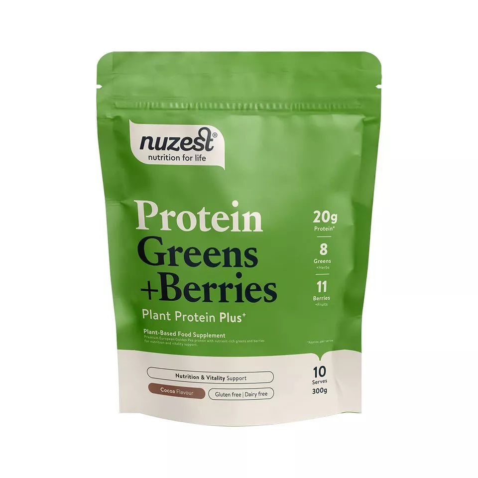 Nuzest Protein Plus Greens + Berries 300g Cocoa