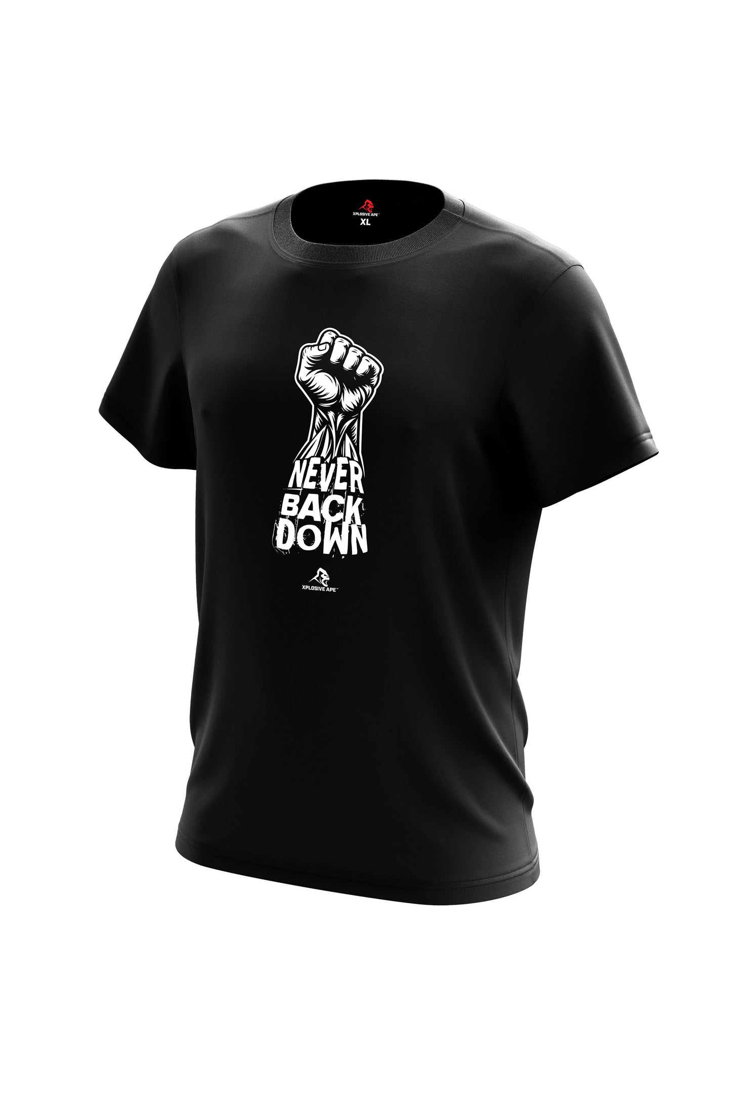 XAPE Never Back Down Tee - Black