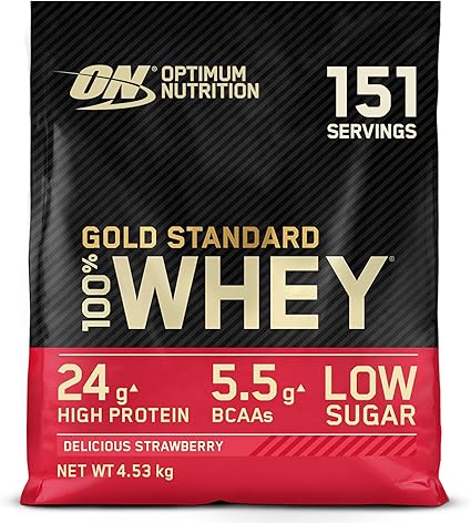 Optimum Nutrition Gold Standard 100% Whey 4.54kg Delicious Strawberry