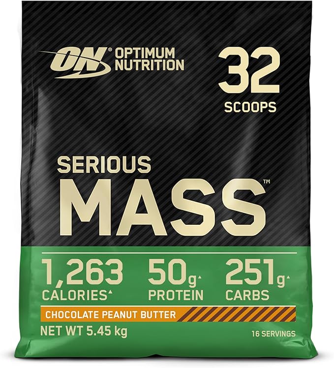 Optimum Nutrition Serious Mass 5.45kg Chocolate Peanut Butter