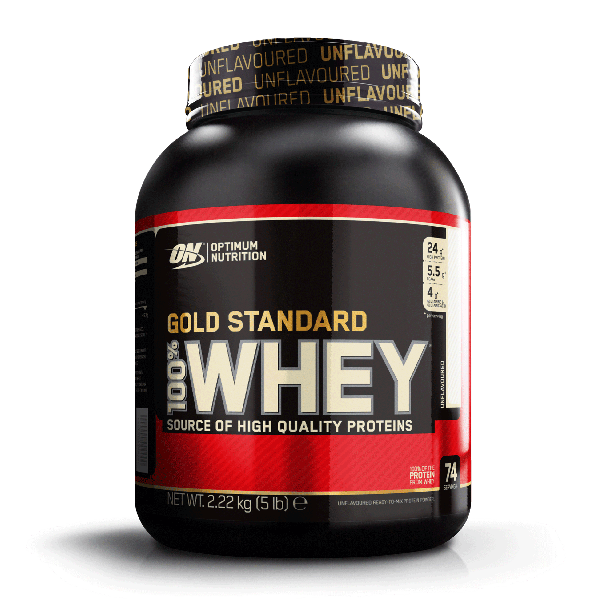 Optimum Nutrition Gold Standard 100% Whey 2.22kg Unflavoured