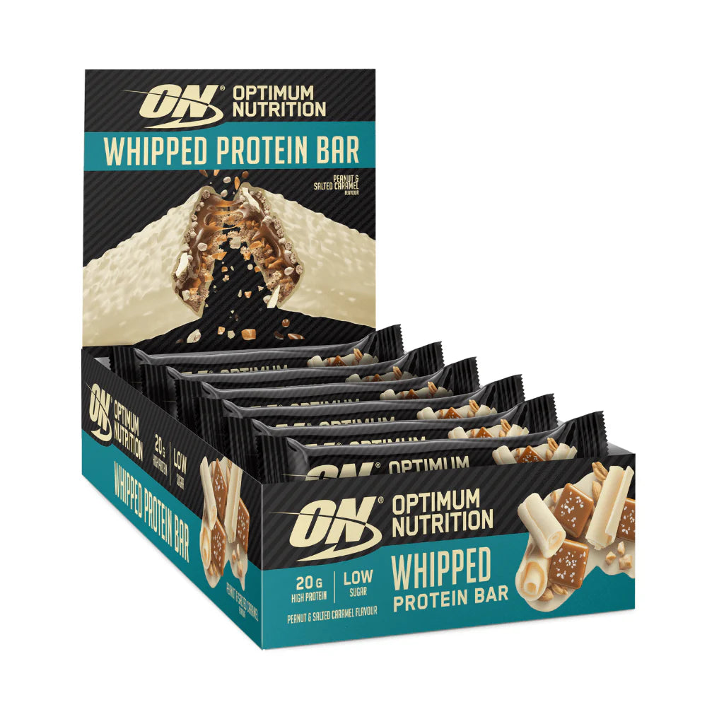 Optimum Nutrition Whipped Protein Bar 10x68g White Chocolate Salted Caramel & Peanut