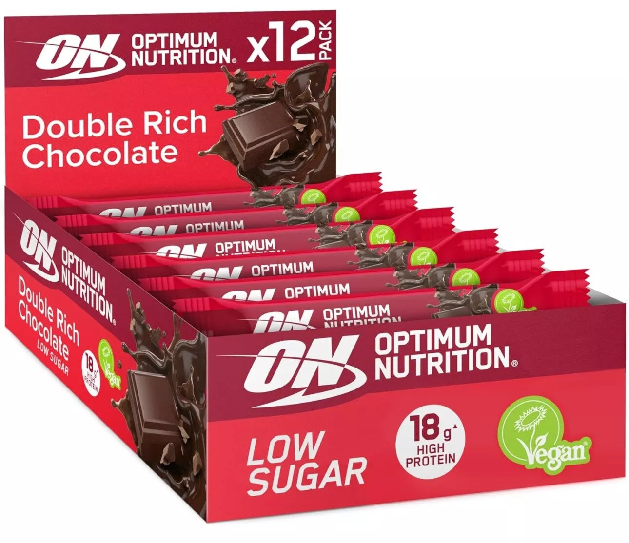 Optimum Nutrition Plant Bar 12x60g Double Choc