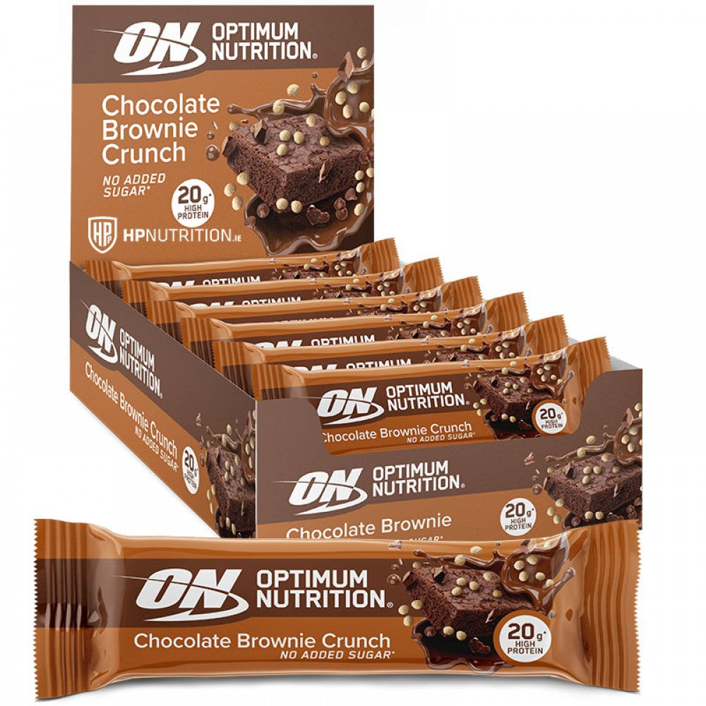 Optimum Nutrition Crunch Bar 10x65g Choc Brownie