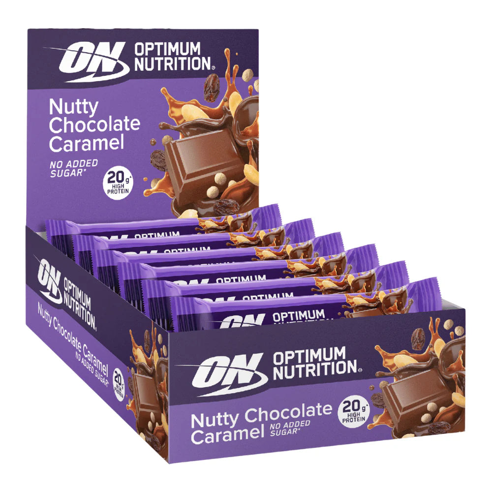 Optimum Nutrition Crunch Bar 10x70g Nutty Choc Caramel