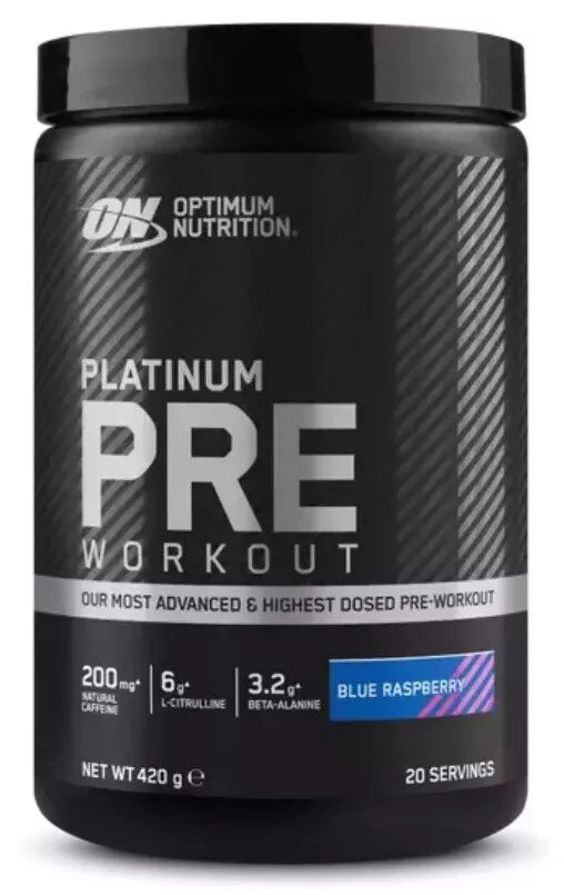 Optimum Nutrition Platinum Pre-Workout 420g Blue Razz