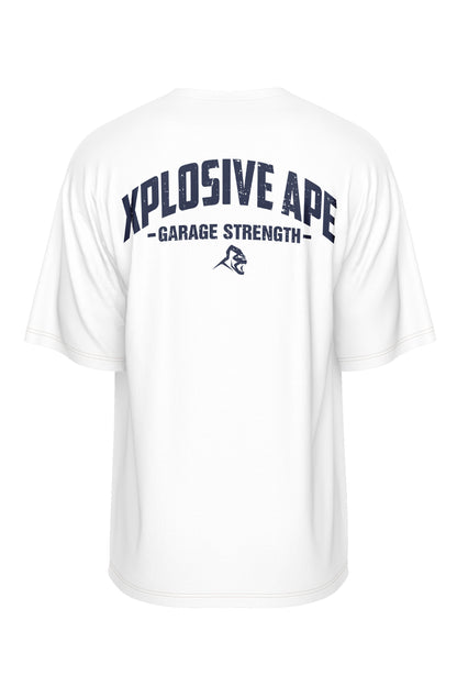 XAPE Garage Strength V2 Oversized Tee - White