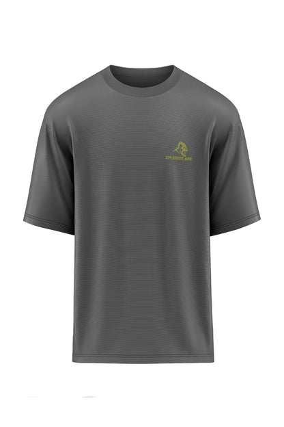 XAPE Garage Strength V2 Oversized Tee - Charcoal