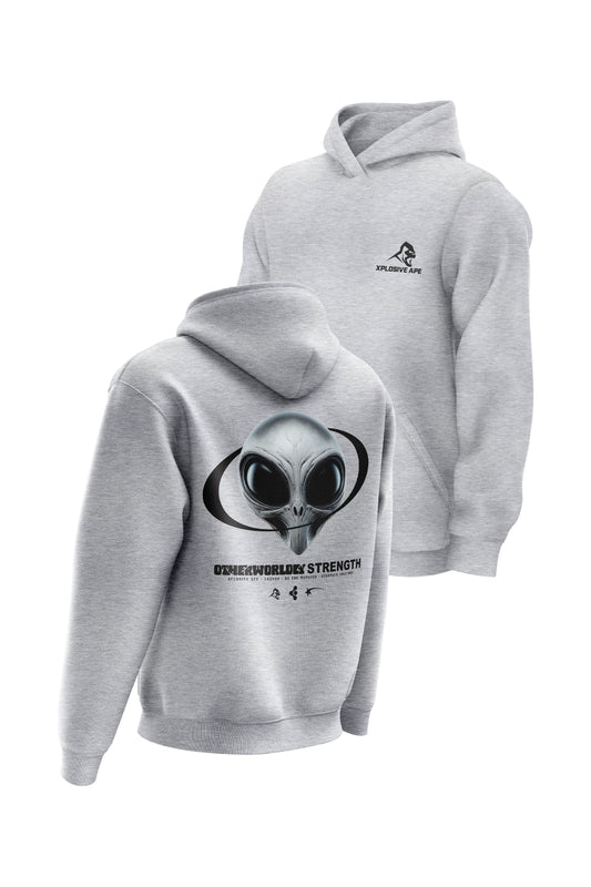 XAPE Otherworldly Strength Hoodie - Heather Grey