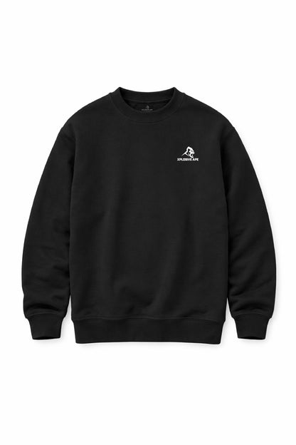 XAPE Prime Logo Oversized Sweatshirt - Black