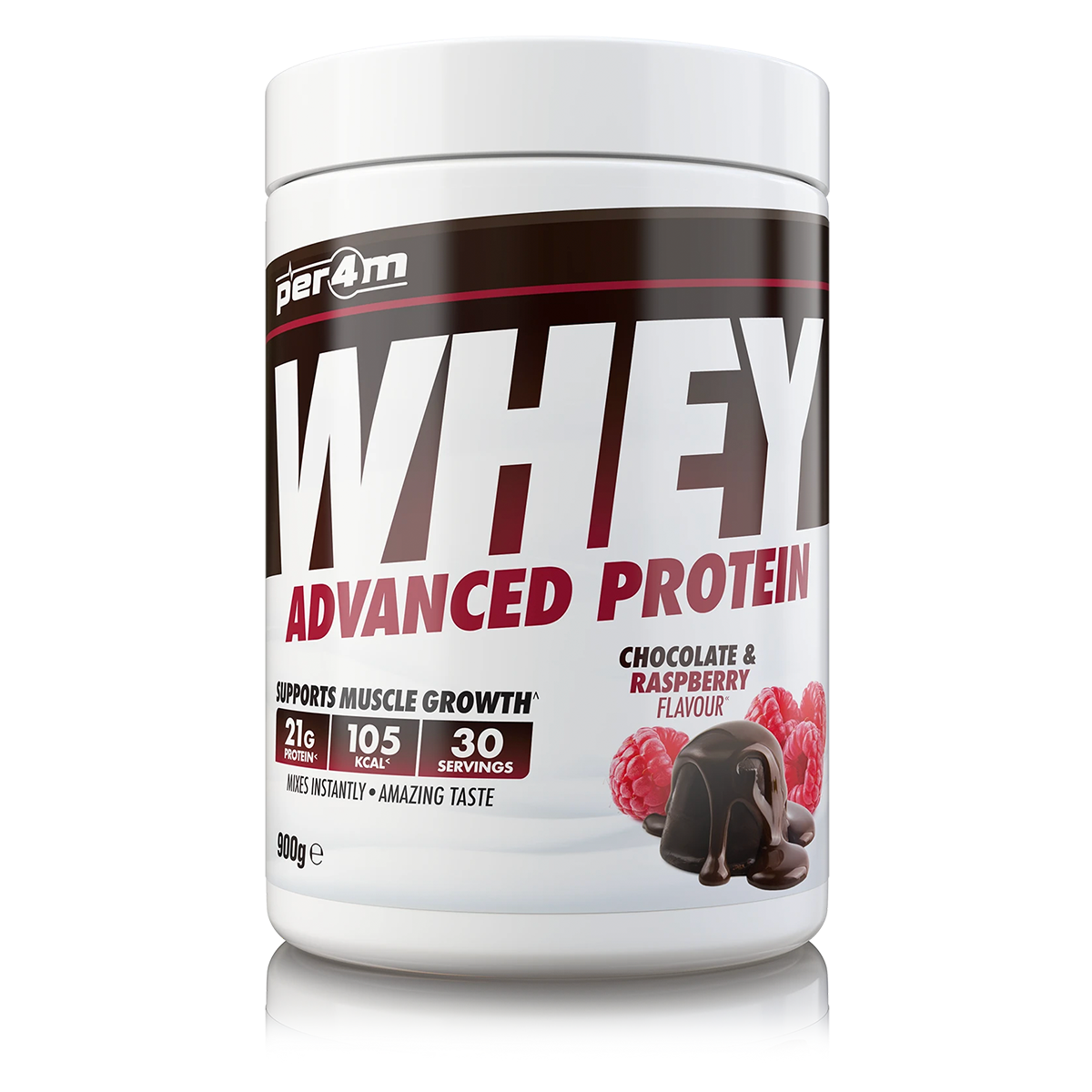 Per4m Advanced Whey Protein 900g Chocolate & Raspberry