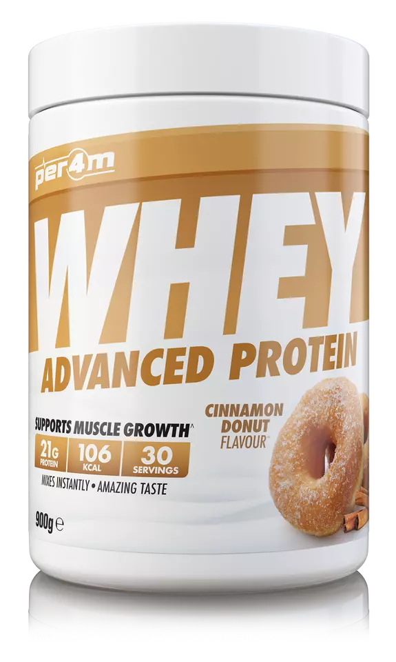 Per4m Advanced Whey Protein 900g Cinnamon Donut