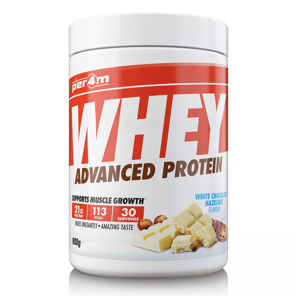 Per4m Advanced Whey Protein 900g White Chocolate Hazelnut