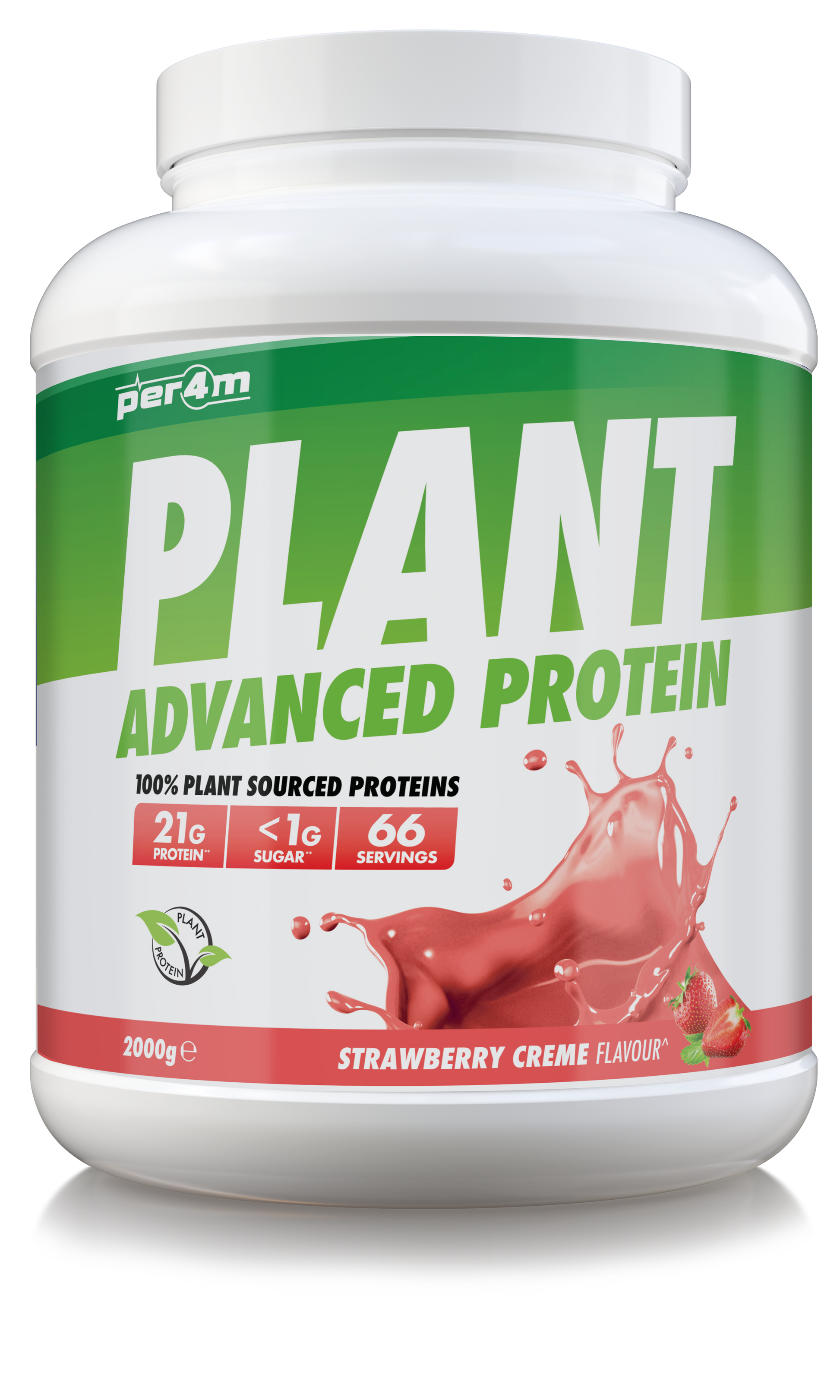 Per4m Plant Protein 2kg Strawberry Cr me