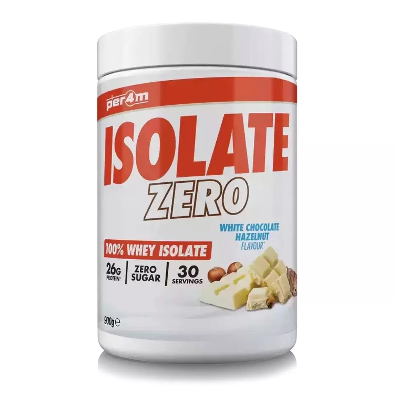 Per4m Isolate Zero 900g White Chocolate Hazlenut