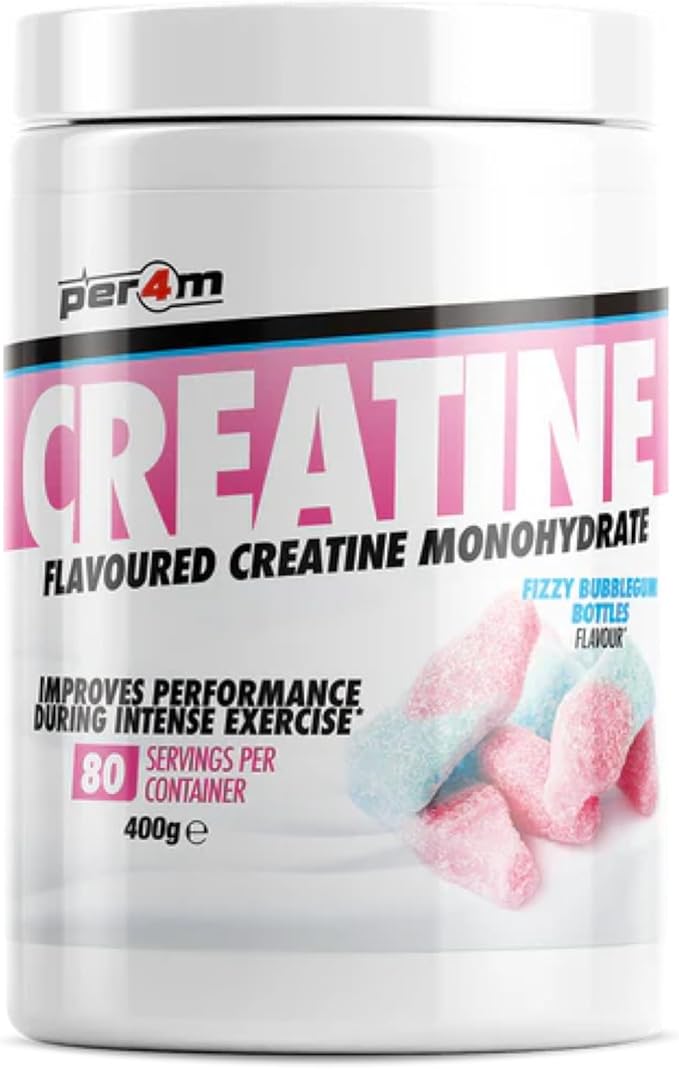 Per4m Creatine 400g Fizzy Bubblegum Bottles