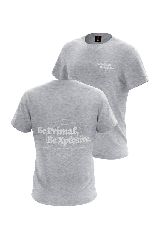 XAPE Primal Globe V1 Tee - Sports Grey
