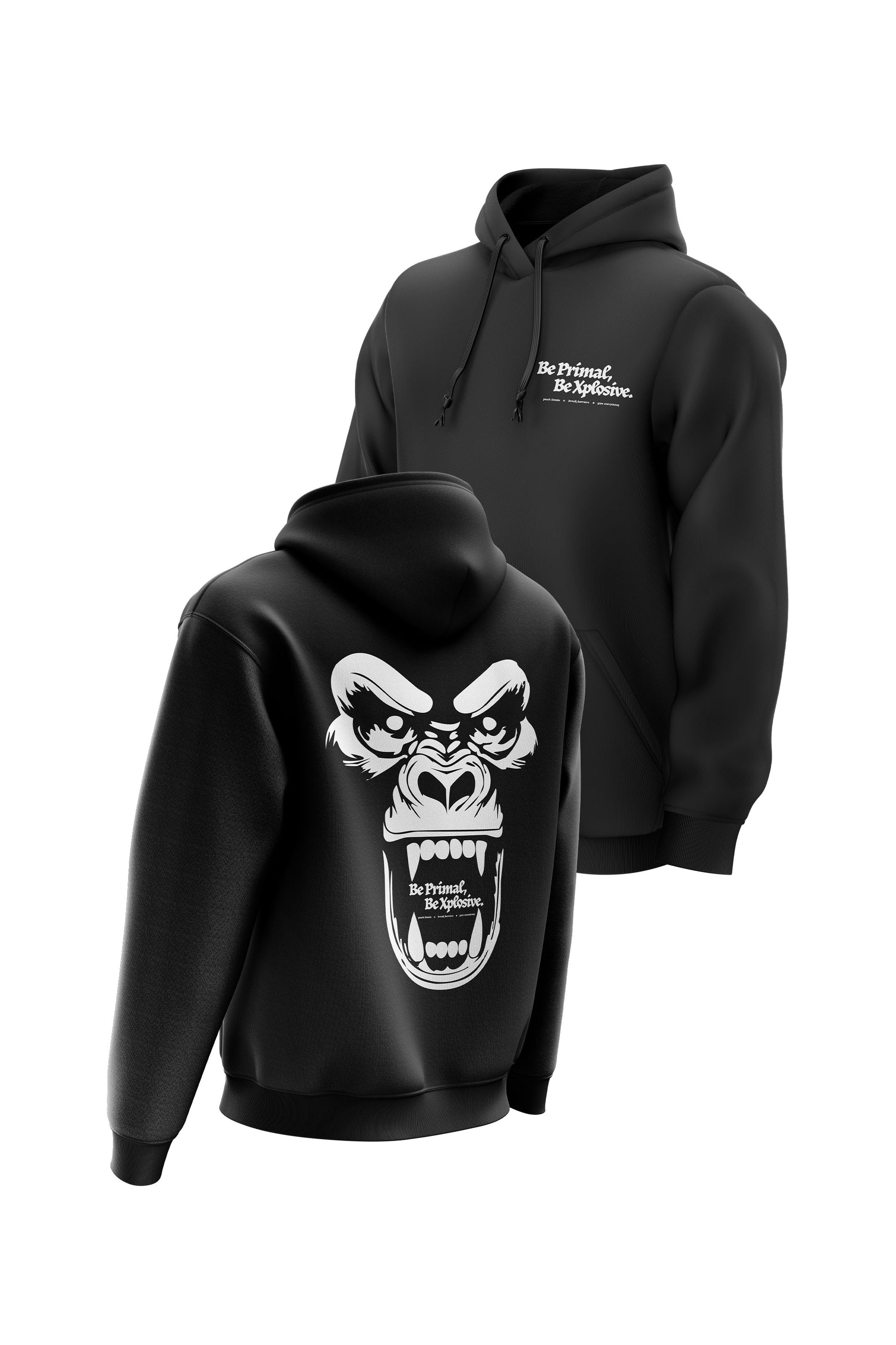 XAPE Primal Rage V1 Hoodie - Black