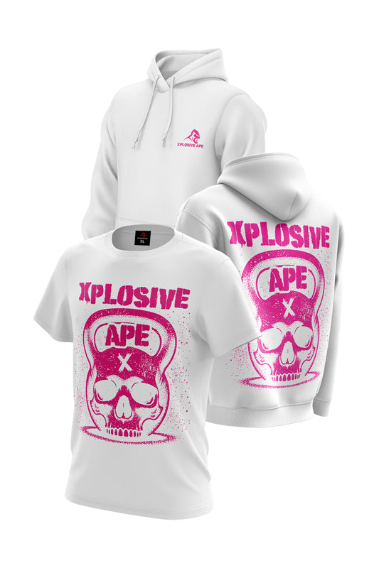 XAPE Pistol Hoodie & Tee Combo - White