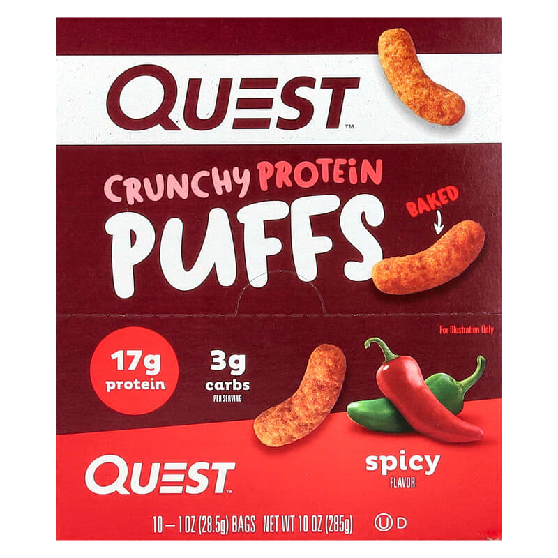 Quest Nutrition Puffs 10x28.5g Spicy