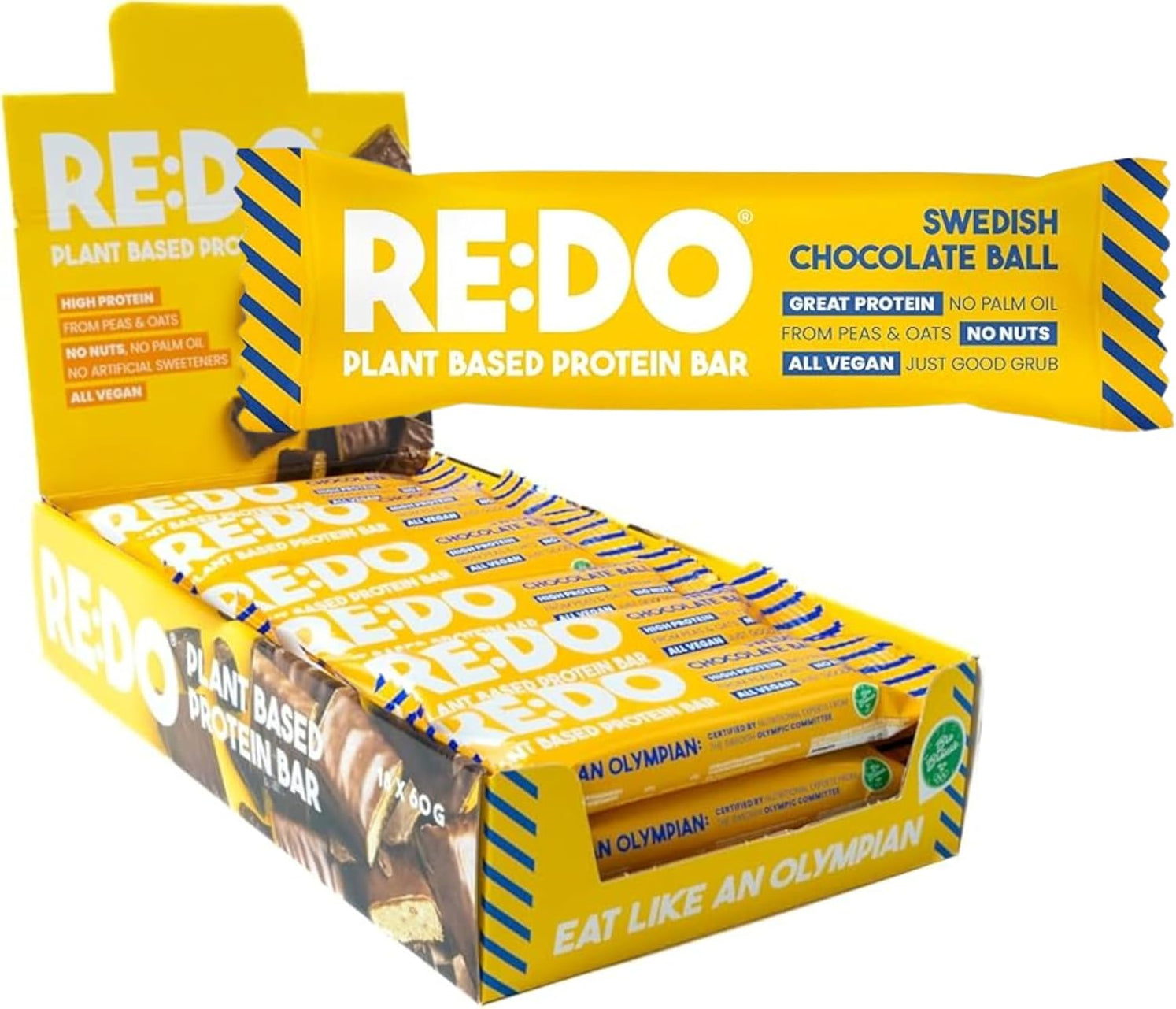 RE:DO-Vegan-Protein-Bar-18x60g-Swedish-chocolate-ball