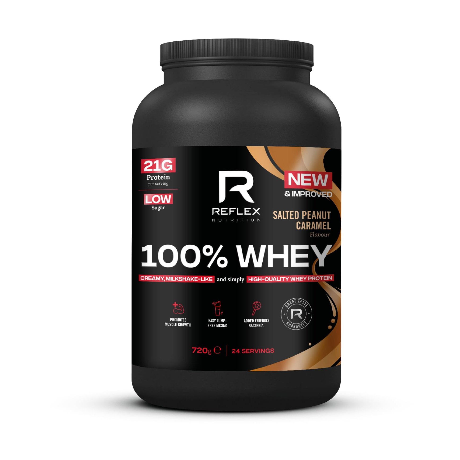 Reflex Nutrition 100% Whey 720g Salted Peanut Caramel