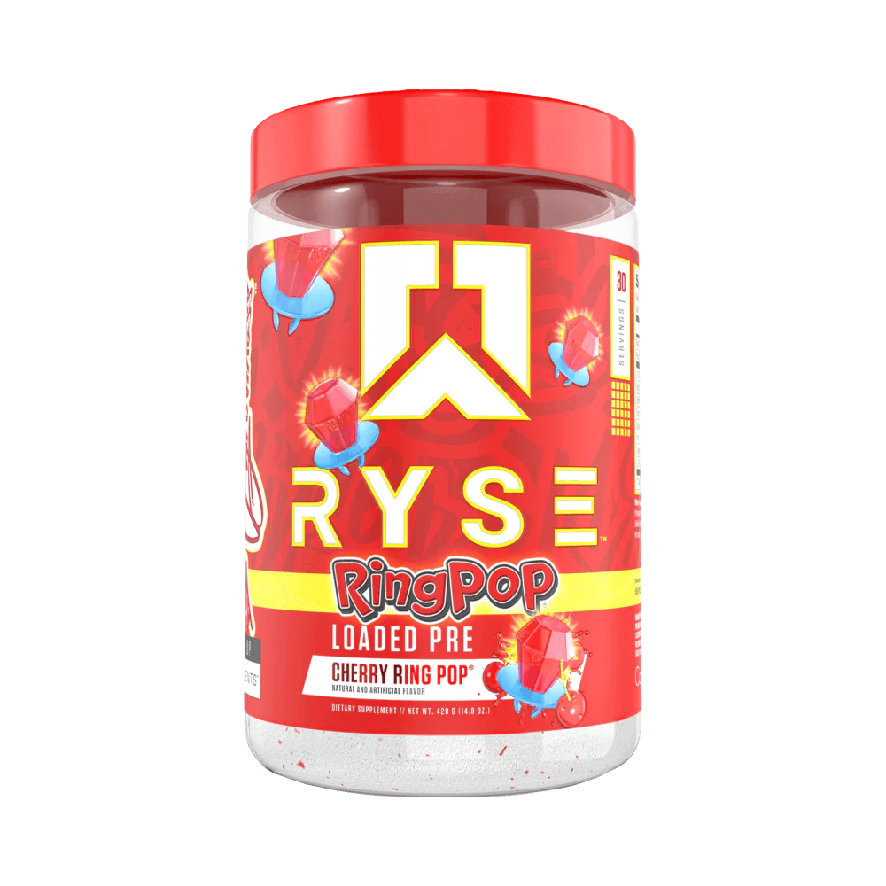 RYSE Loaded Pre-Workout 420g Ring Pop Cherry