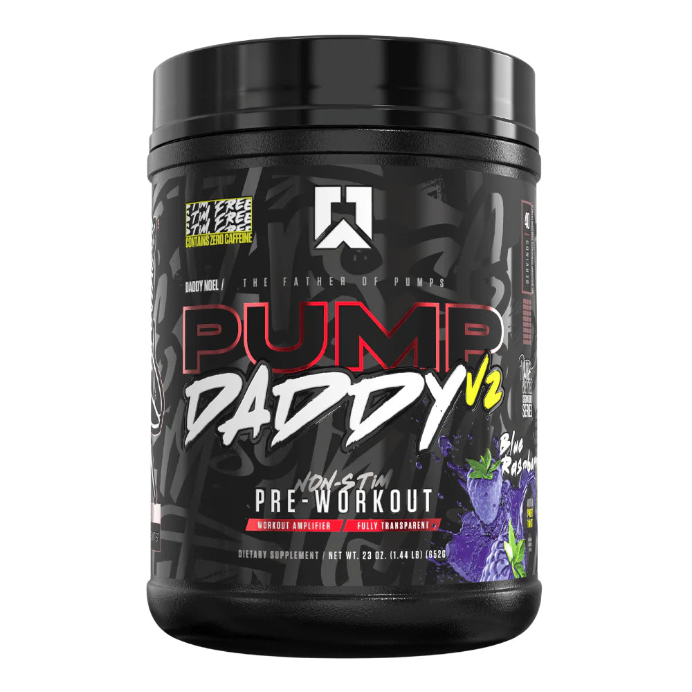 RYSE Pump Daddy V2 Non-Stim Pre-Workout 650g Blue Raspberry