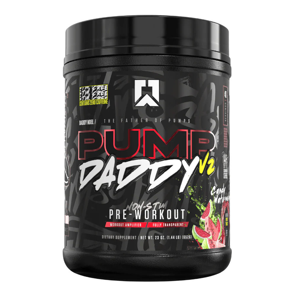 RYSE Pump Daddy V2 Non-Stim Pre-Workout 650g Candy Watermelon