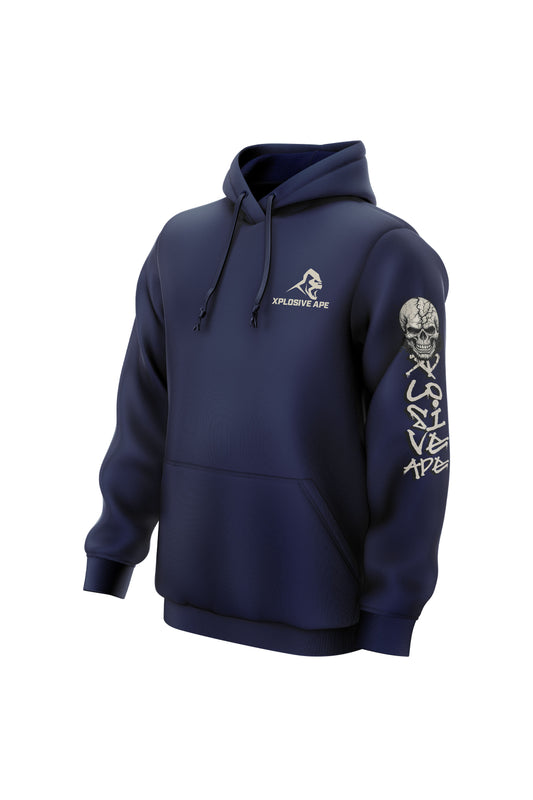 XAPE Rage Icon String Hoodie - Navy